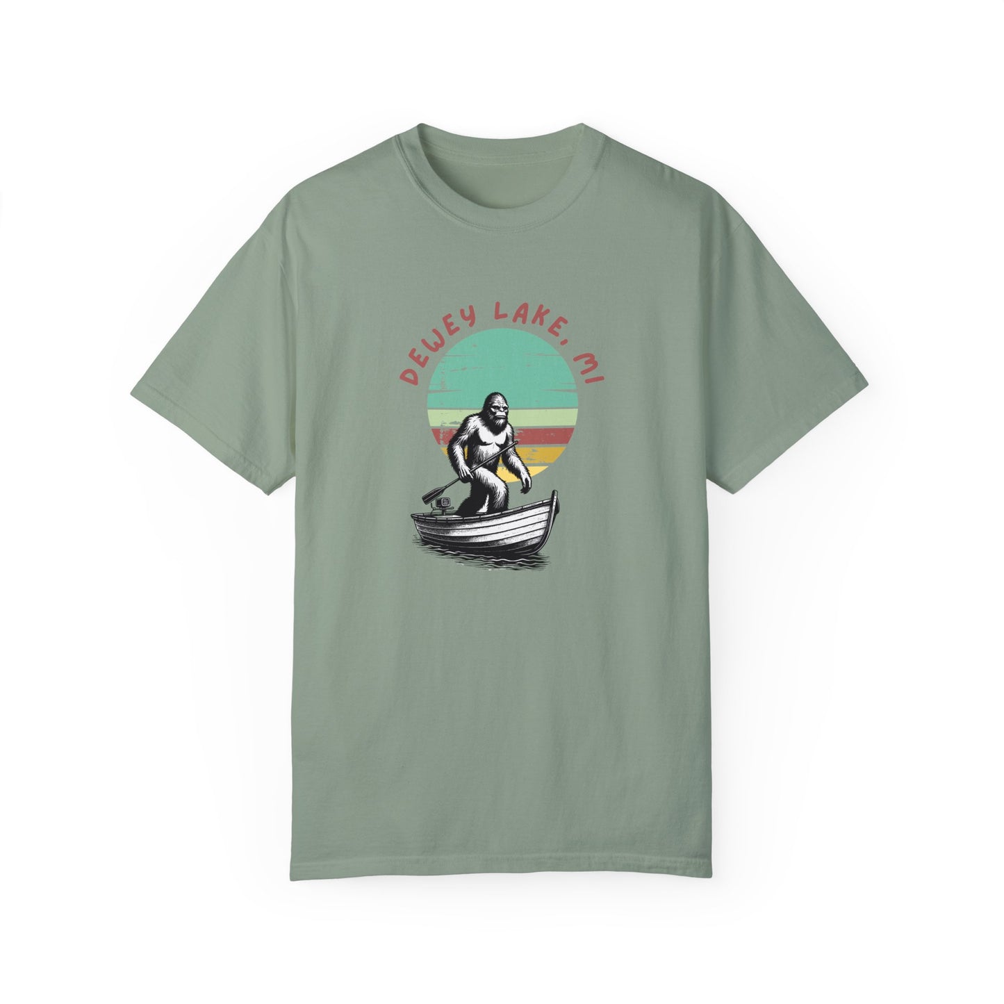 Dewey Lake Monster Unisex Garment-Dyed T-shirt