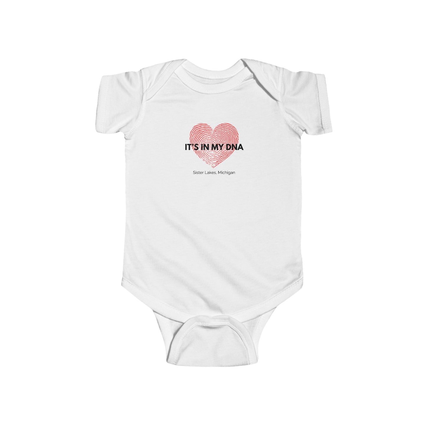 Sister Lakes IT'S IN MY DNA Infant Fine Jersey Bodysuit