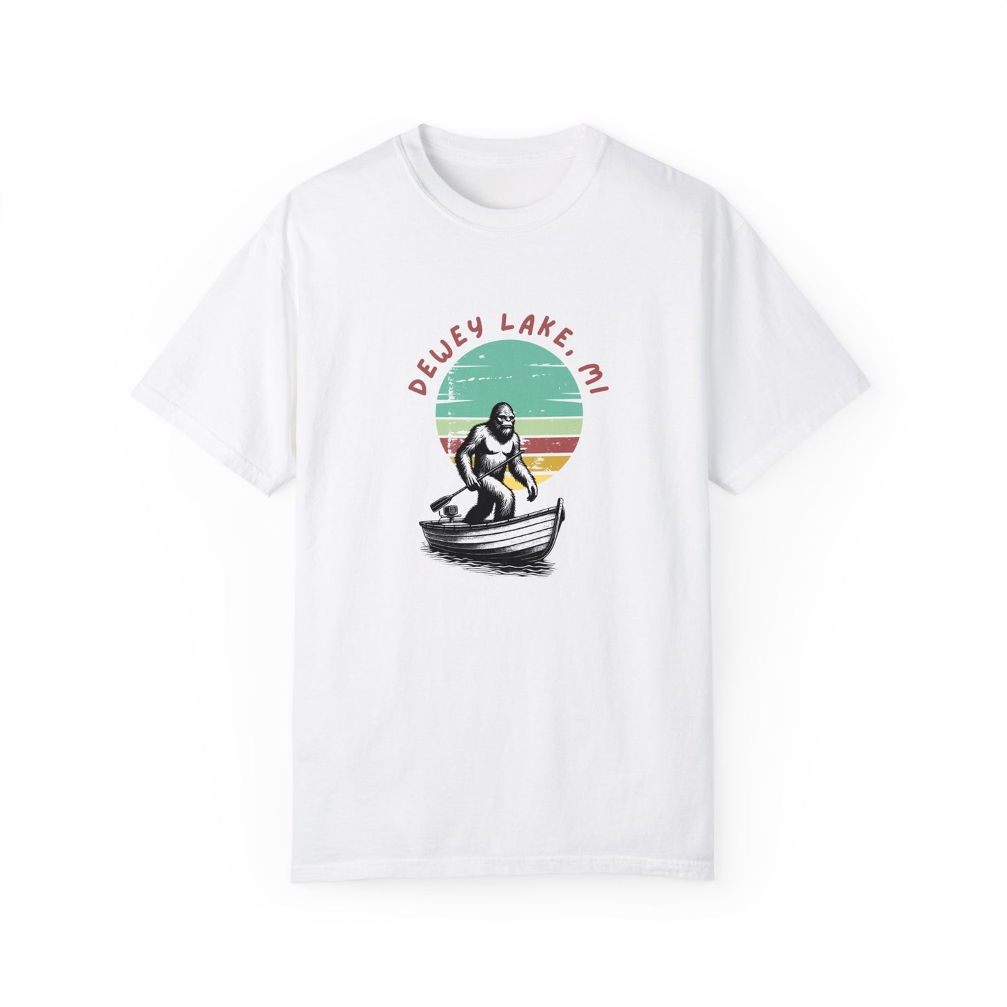 Dewey Lake Monster Unisex Garment-Dyed T-shirt