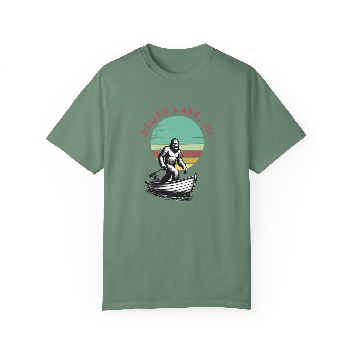 Dewey Lake Monster Unisex Garment-Dyed T-shirt
