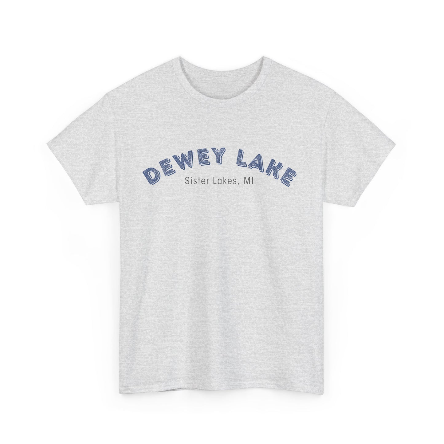 Dewey Lake in Sister Lakes, MI Unisex Heavy Cotton Tee