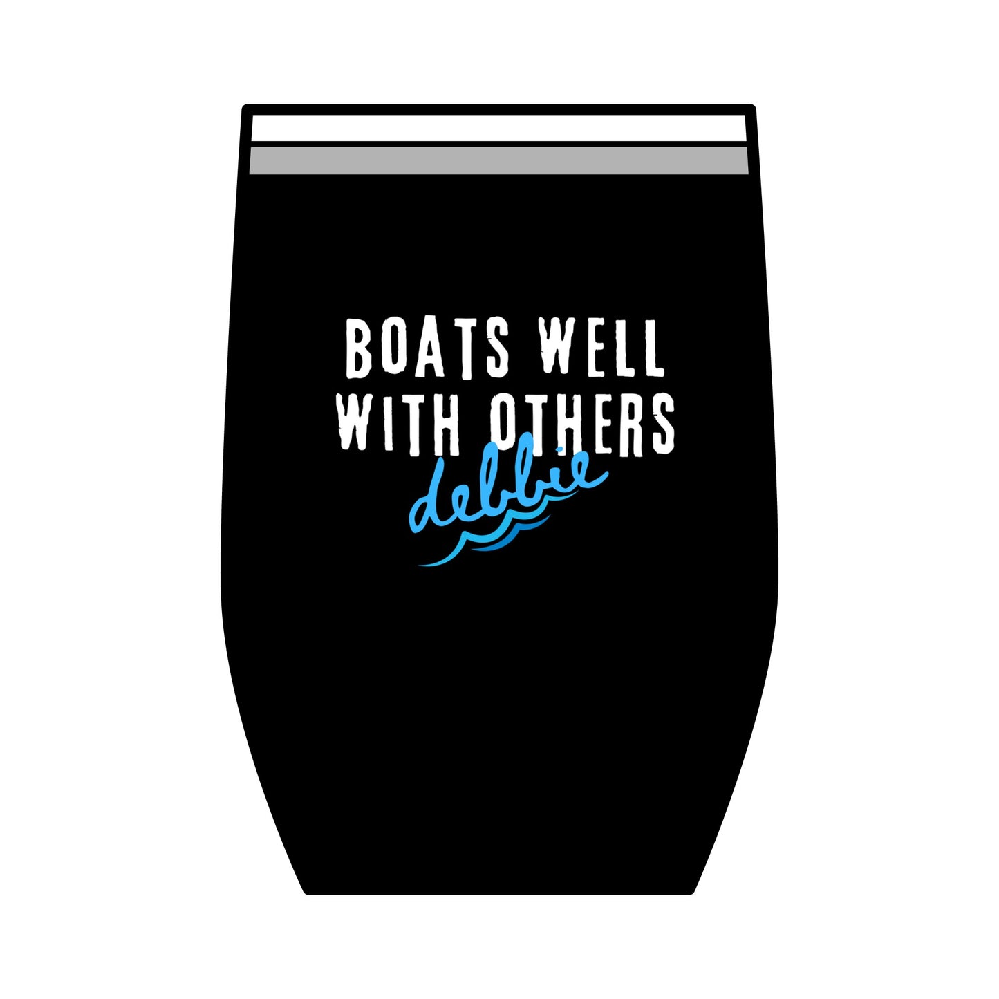 Boats Well, Wine Tumbler, 12 oz