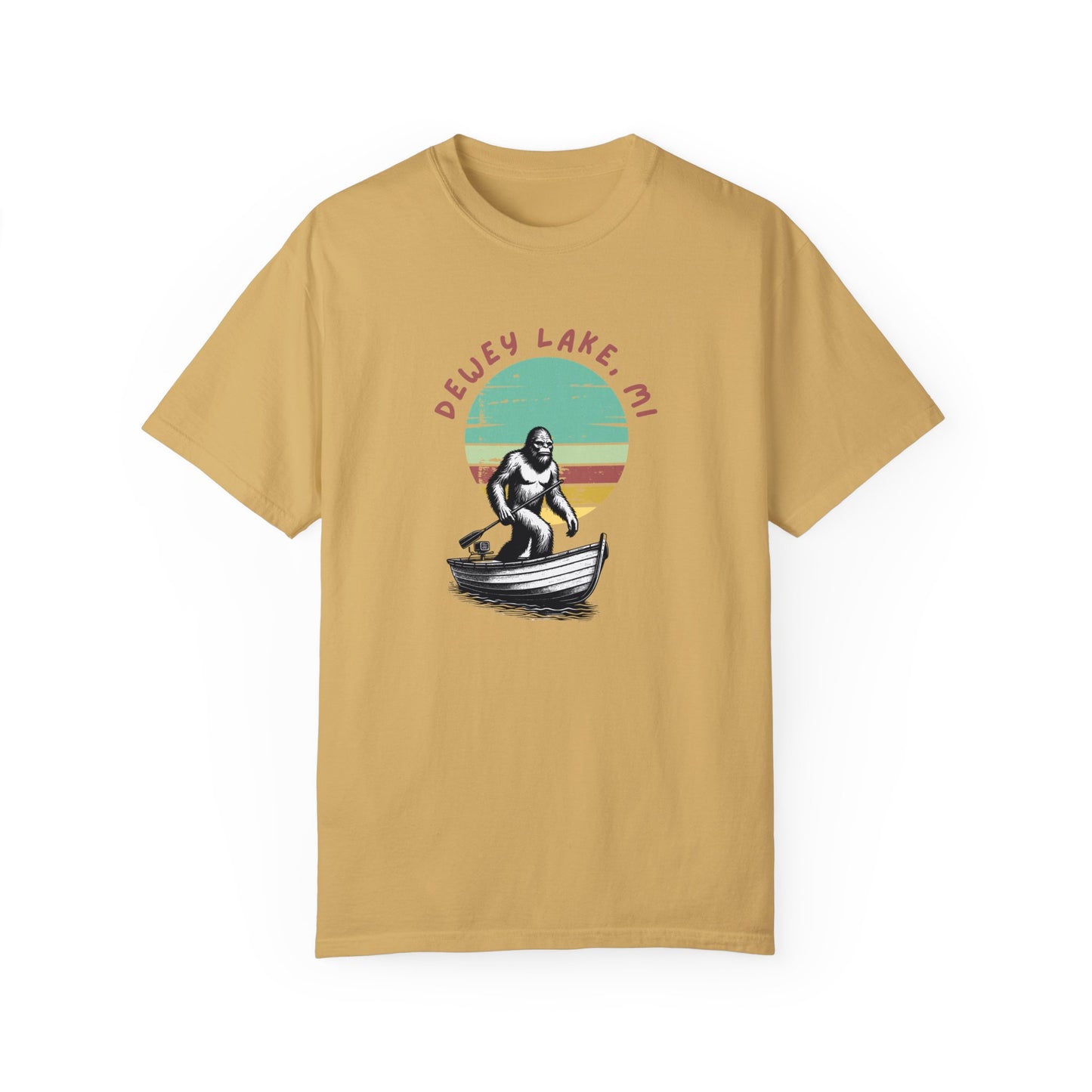 Dewey Lake Monster Unisex Garment-Dyed T-shirt