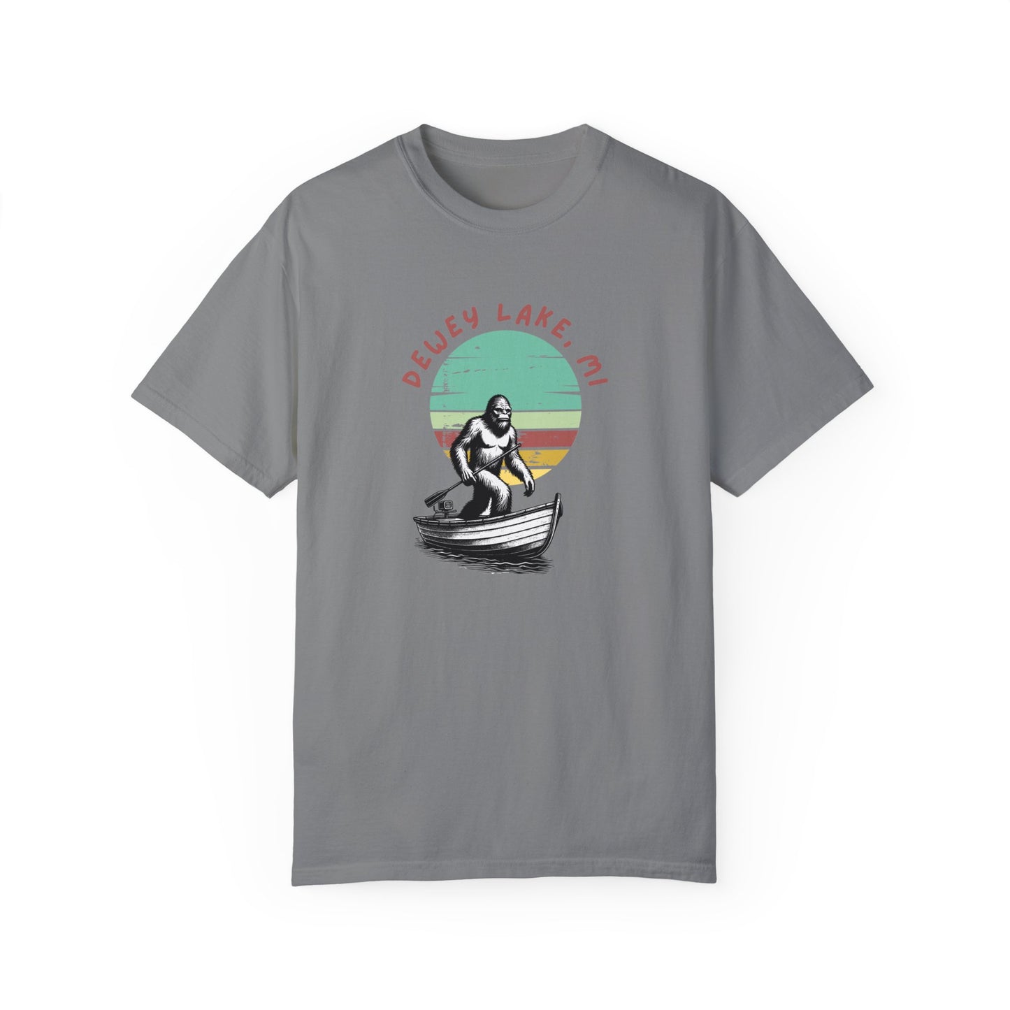 Dewey Lake Monster Unisex Garment-Dyed T-shirt