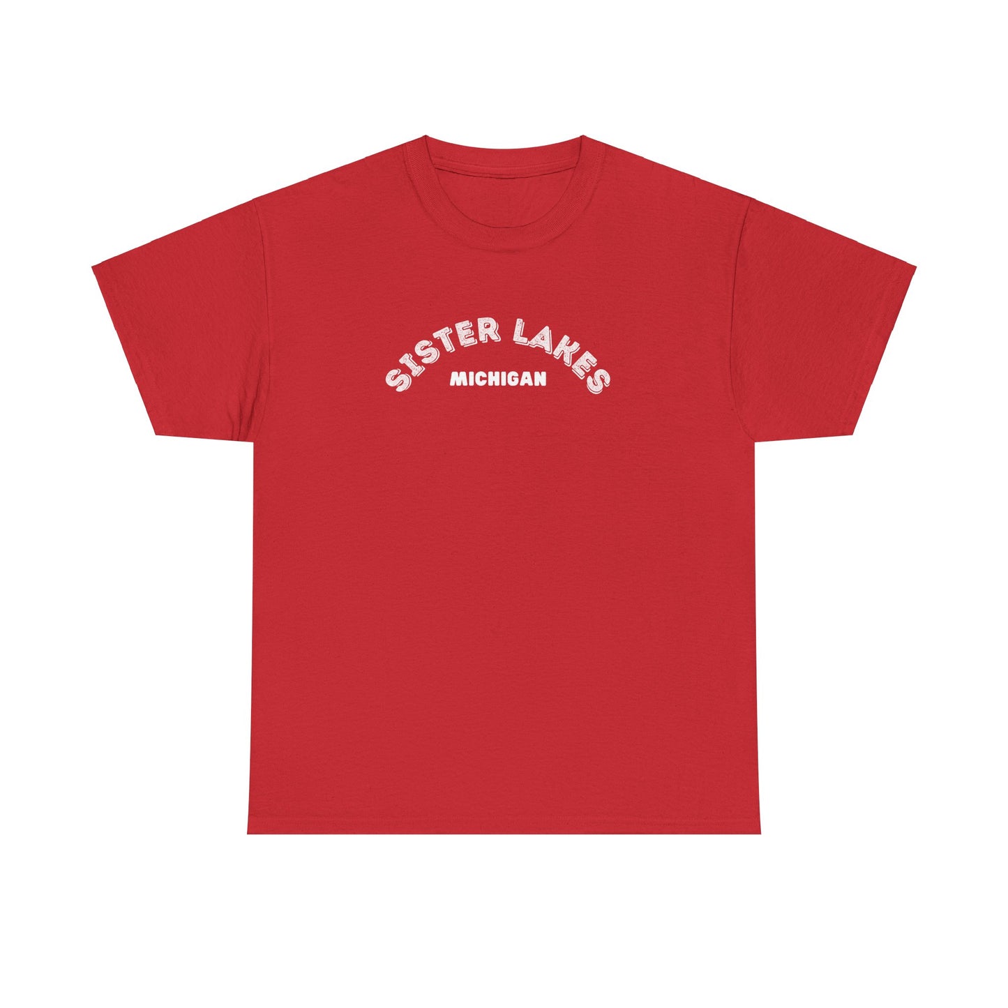 Sister Lakes, MI Unisex Heavy Cotton Tee