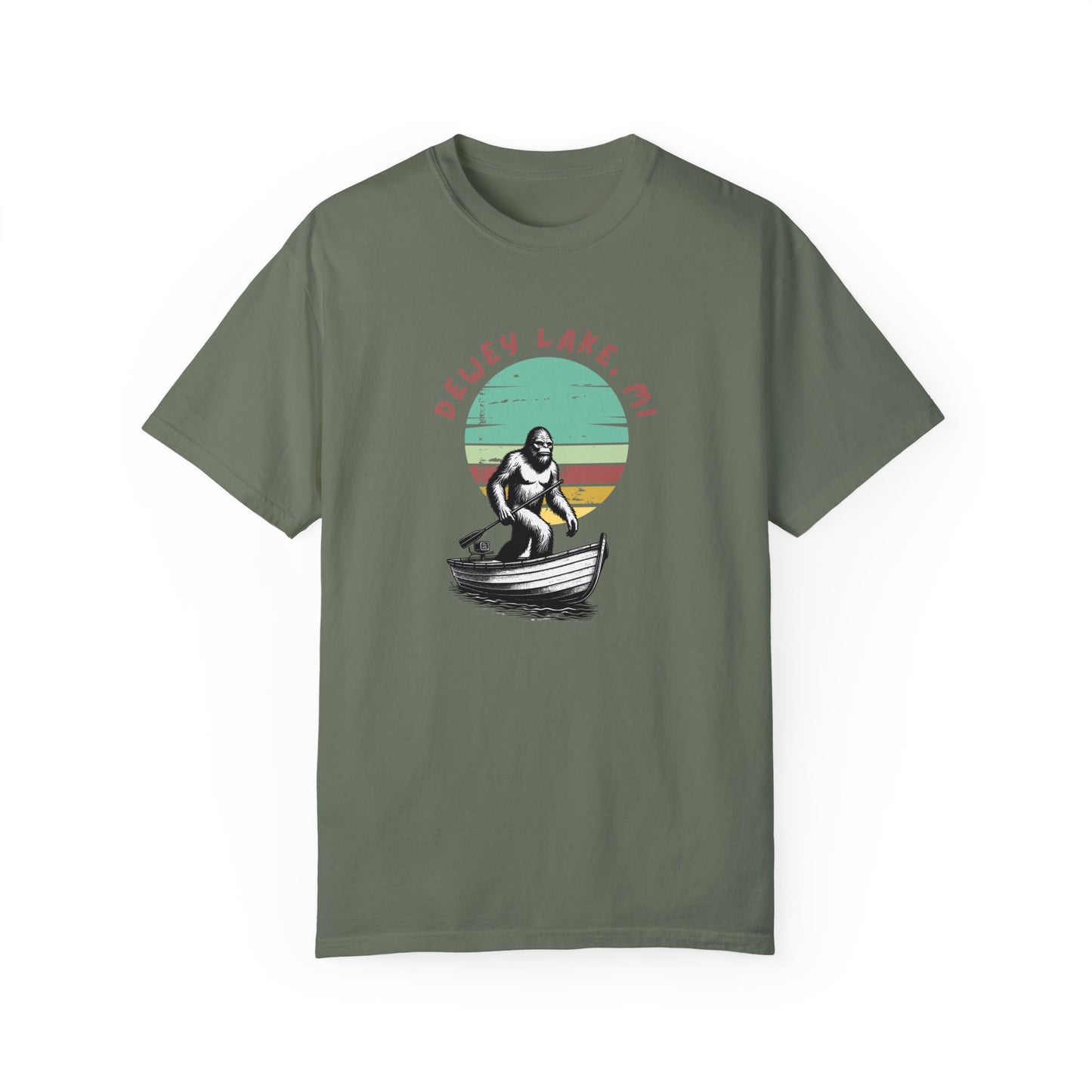 Dewey Lake Monster Unisex Garment-Dyed T-shirt