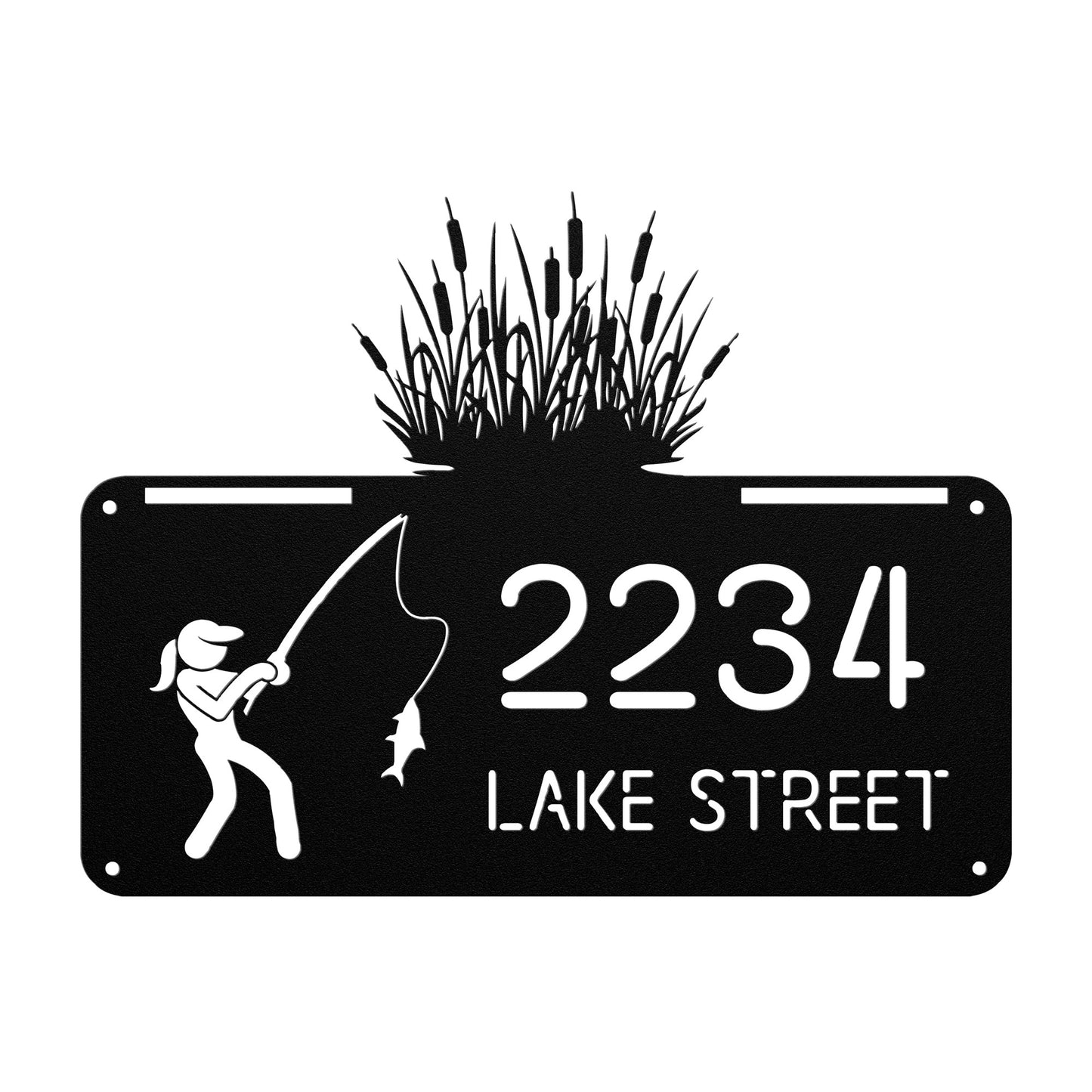 Fishergirl Address Sign