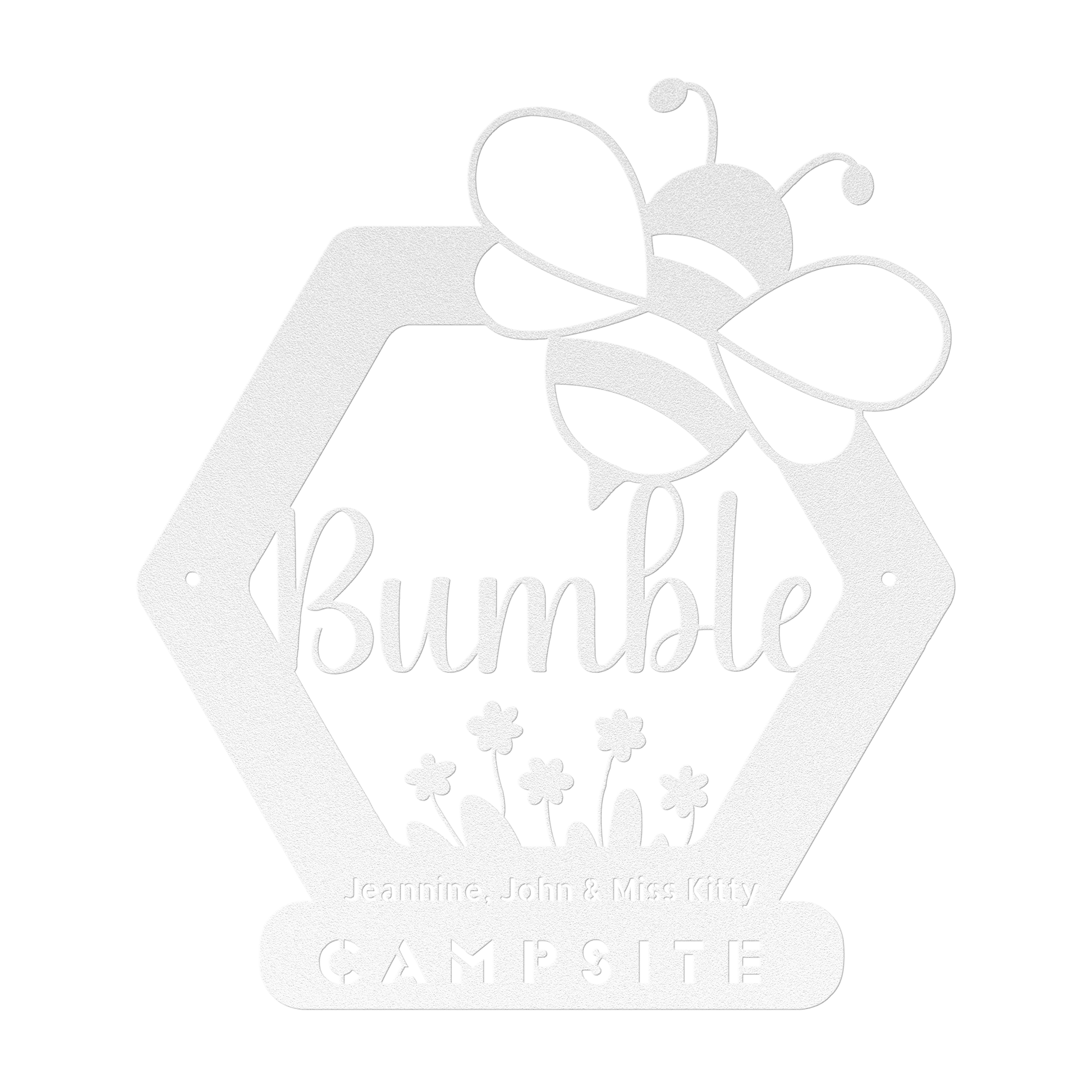 Garden_Bee_Campsite_Metal_Sign_White_Transparent_Mockup.png