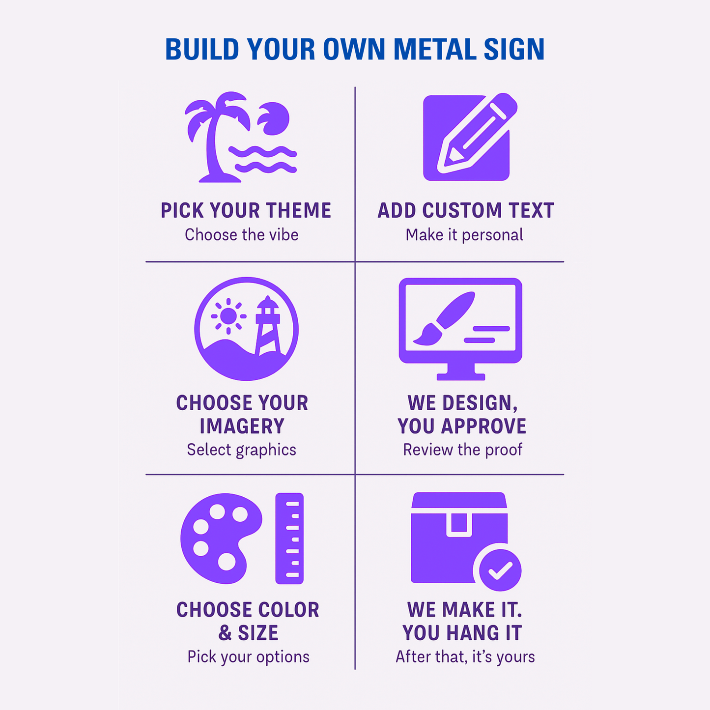 Build Your Own Metal Sign Deposit