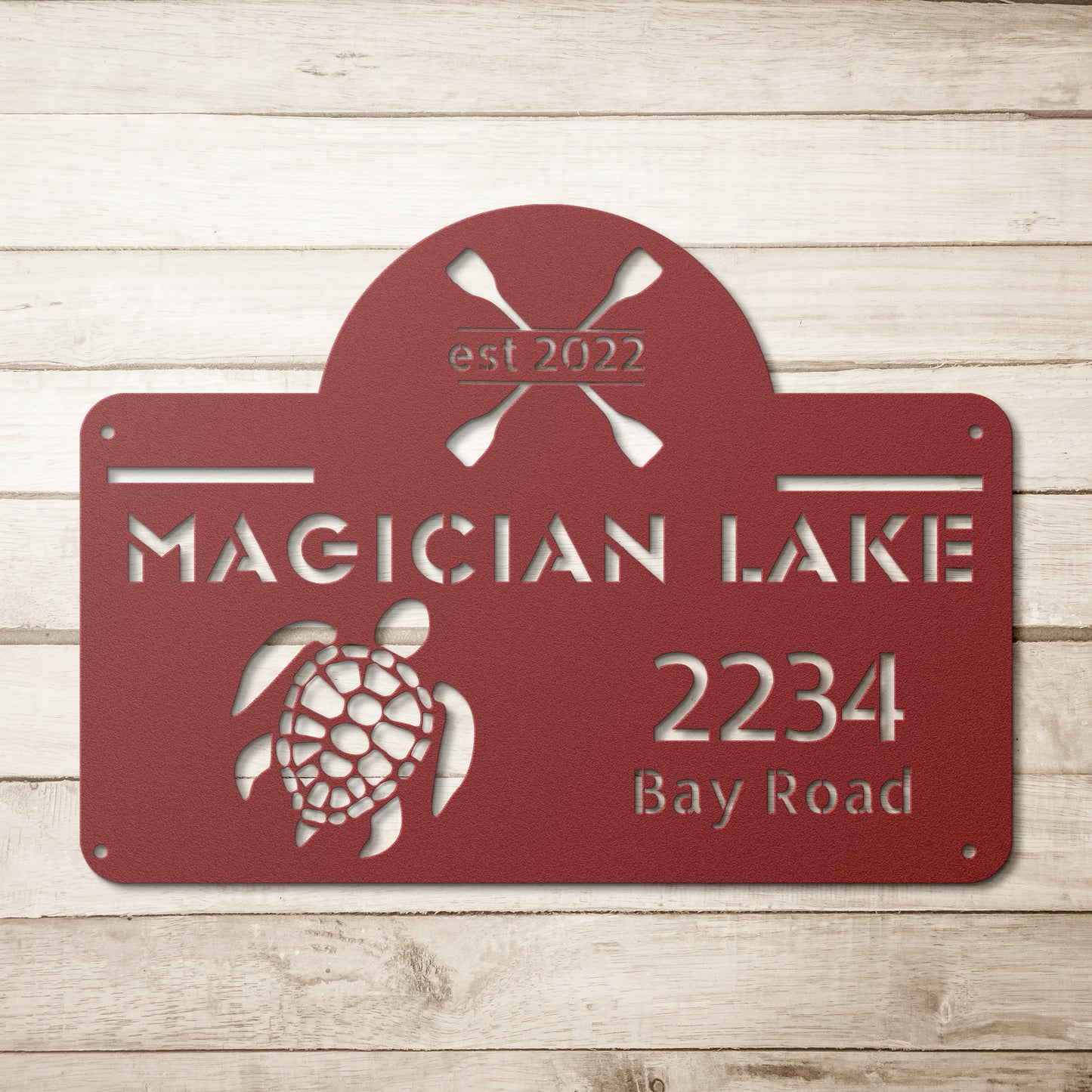 Turtle Name and Address Sign