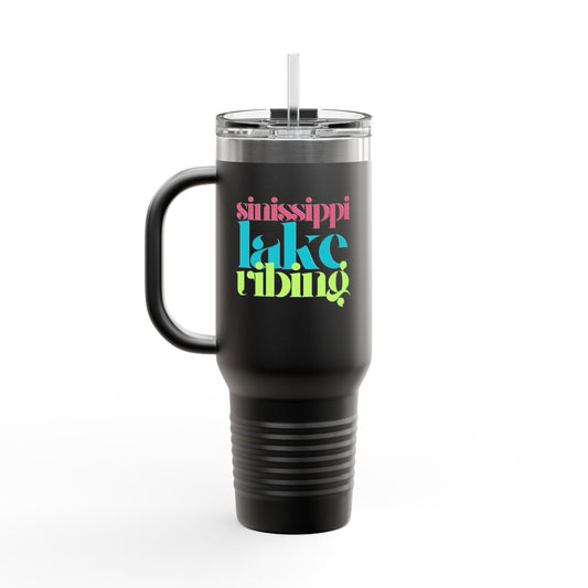 Retro Lake VibingTravel Mug, 40oz