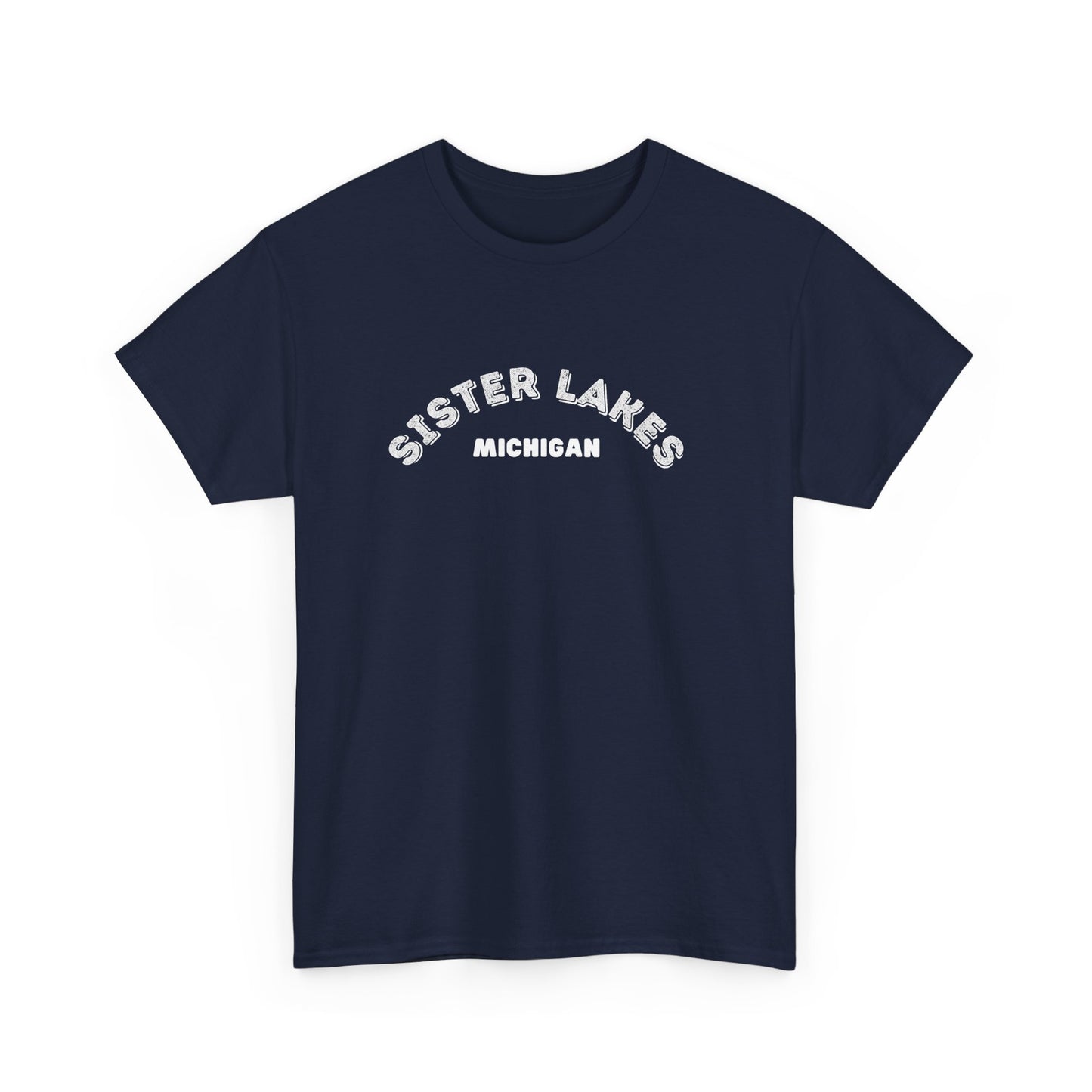 Sister Lakes, MI Unisex Heavy Cotton Tee