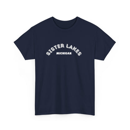 Sister Lakes, MI Unisex Heavy Cotton Tee