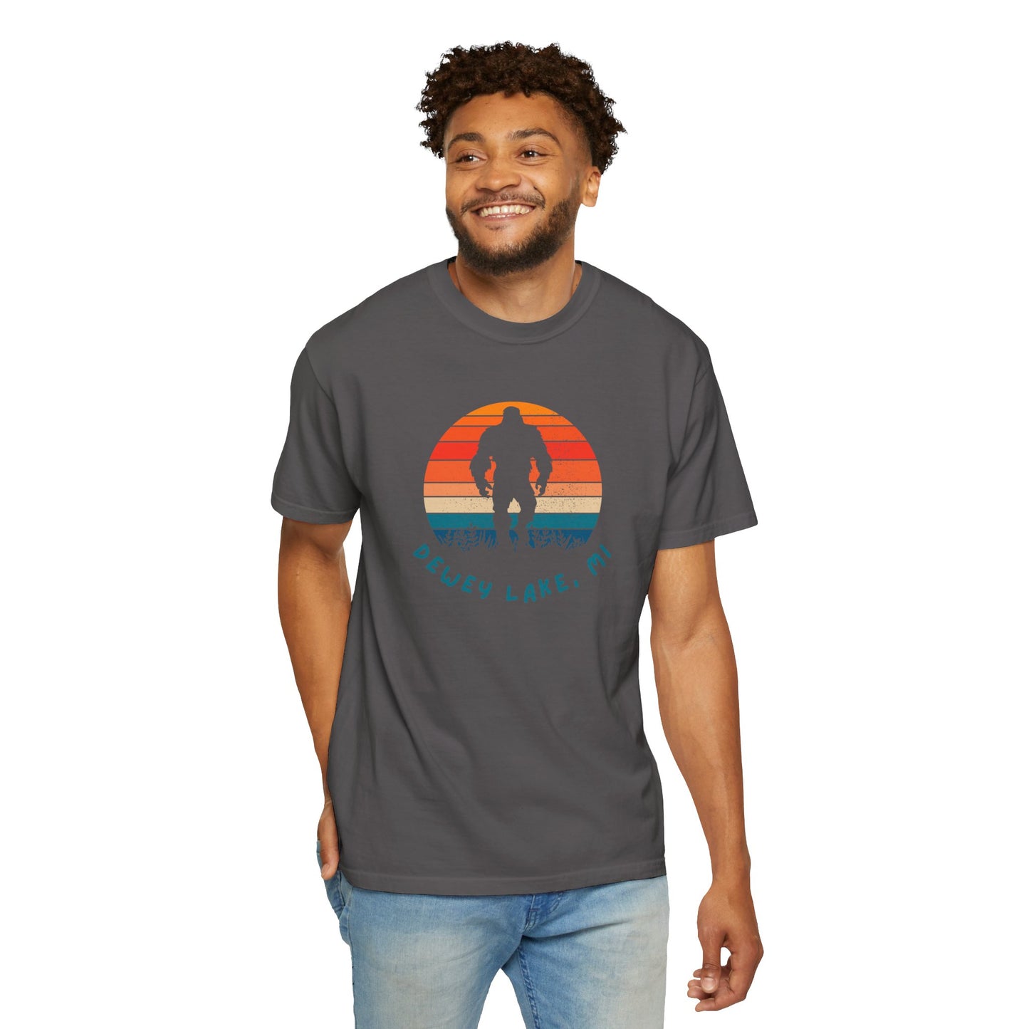 Dewey Lake Monster Unisex Garment-Dyed T-shirt