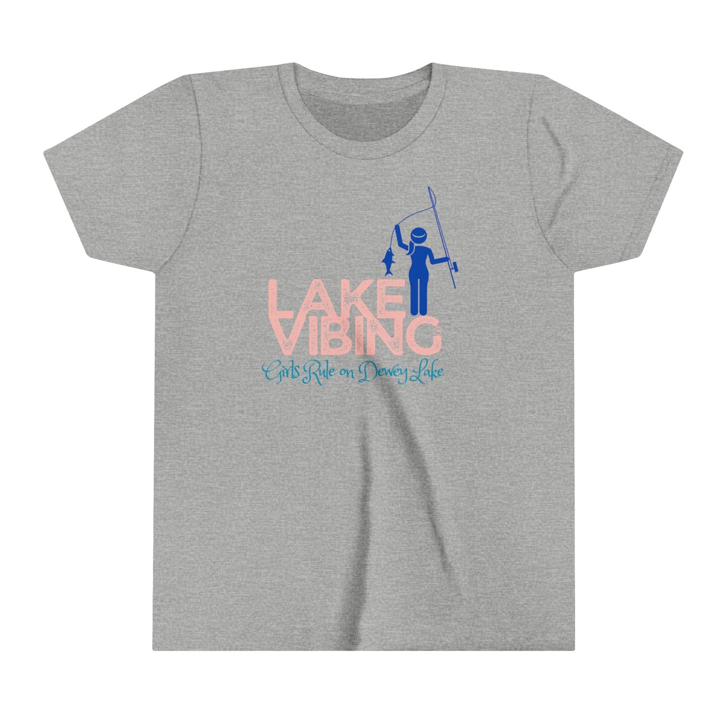 Girls Rule on Dewey Lake Lake Vibing Youth Short Sleeve Tee