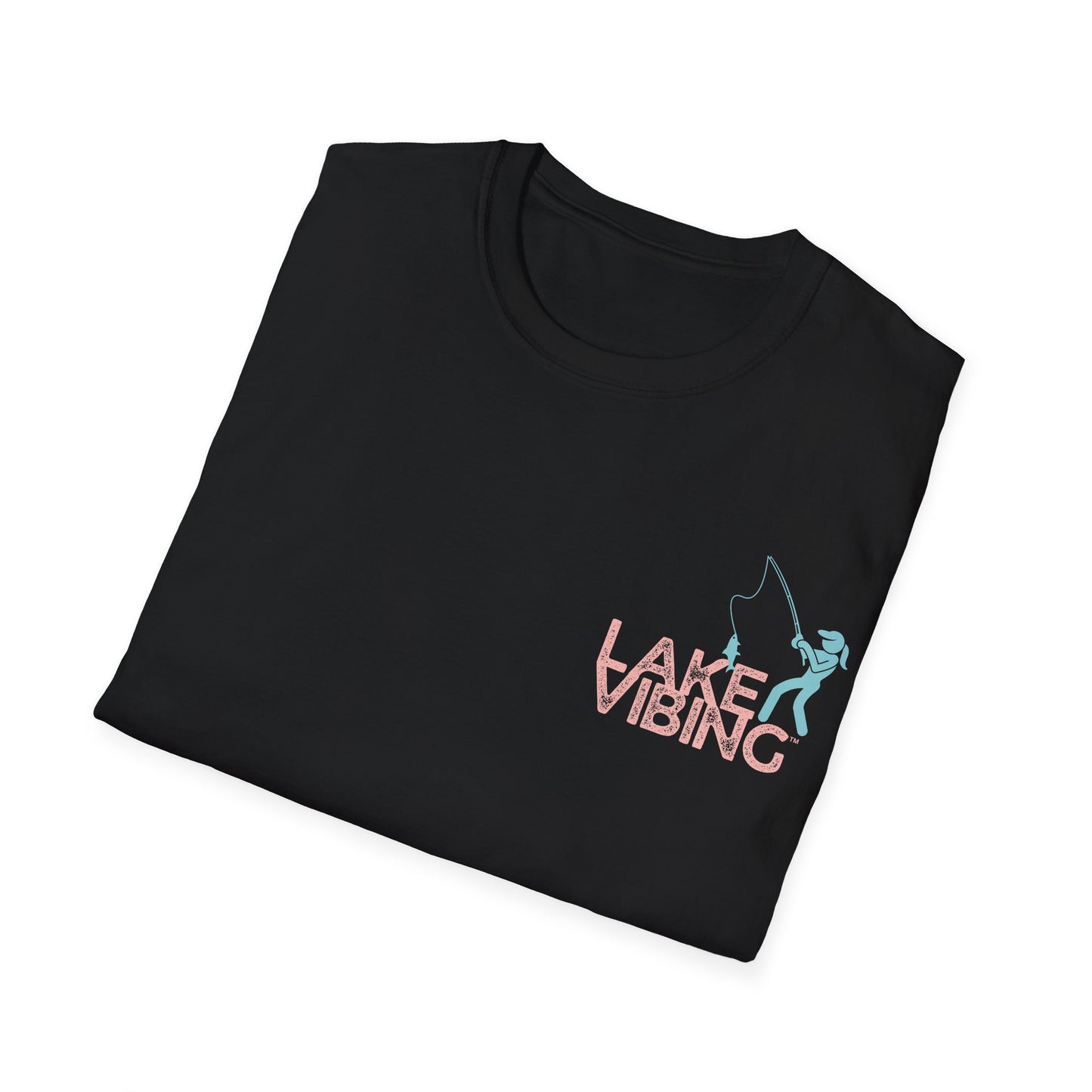 Lake Vibing Fishergirl Unisex Softstyle T-Shirt