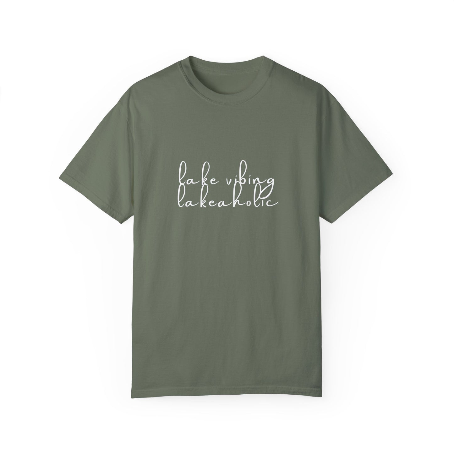 Lake Vibing Lakeaholic Unisex Garment-Dyed T-shirt