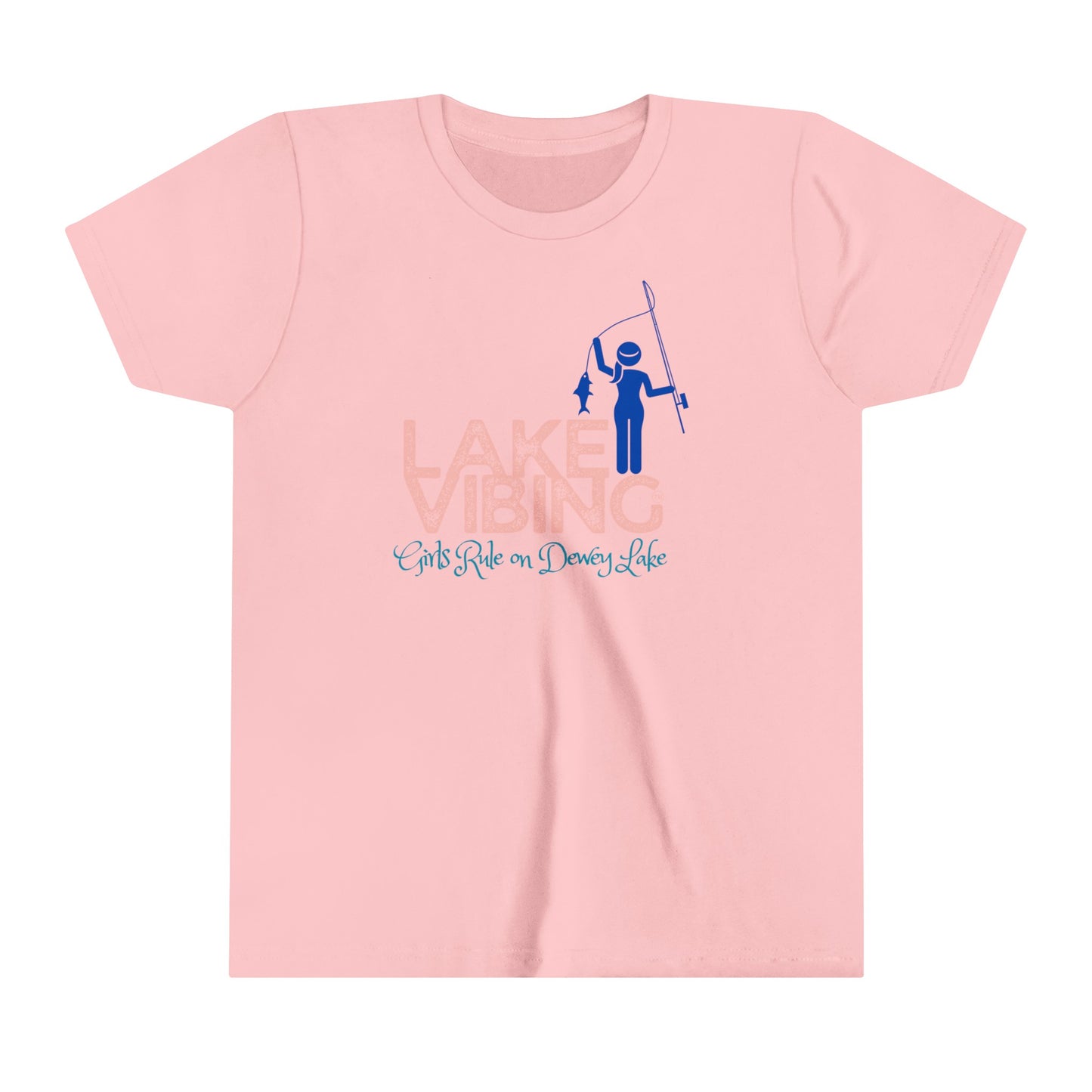 Girls Rule on Dewey Lake Lake Vibing Youth Short Sleeve Tee