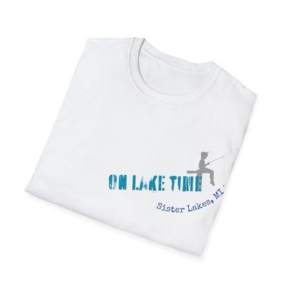 On Lake Time Fishing Sister Lakes Unisex Softstyle T-Shirt