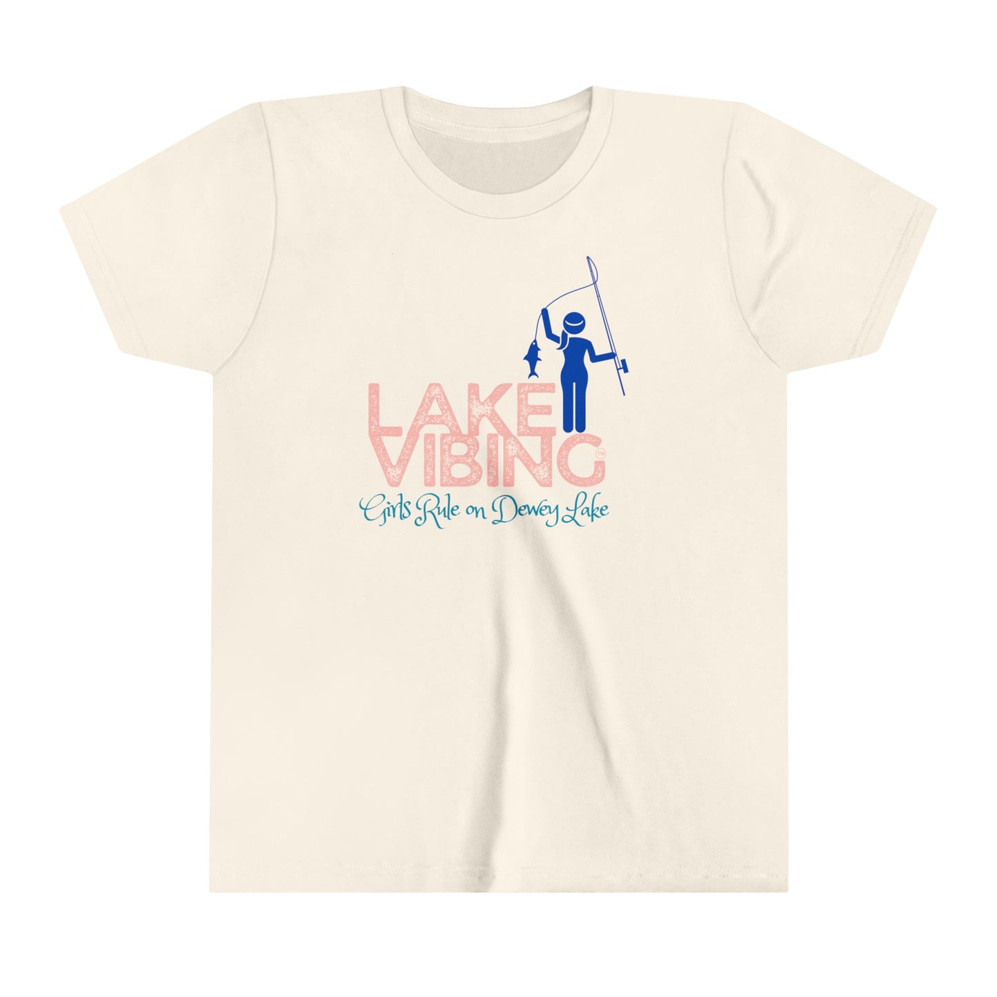 Girls Rule on Dewey Lake Lake Vibing Youth Short Sleeve Tee