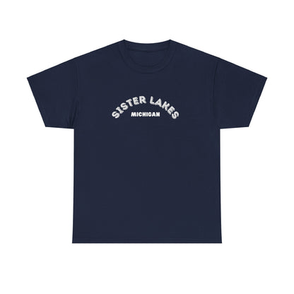 Sister Lakes, MI Unisex Heavy Cotton Tee