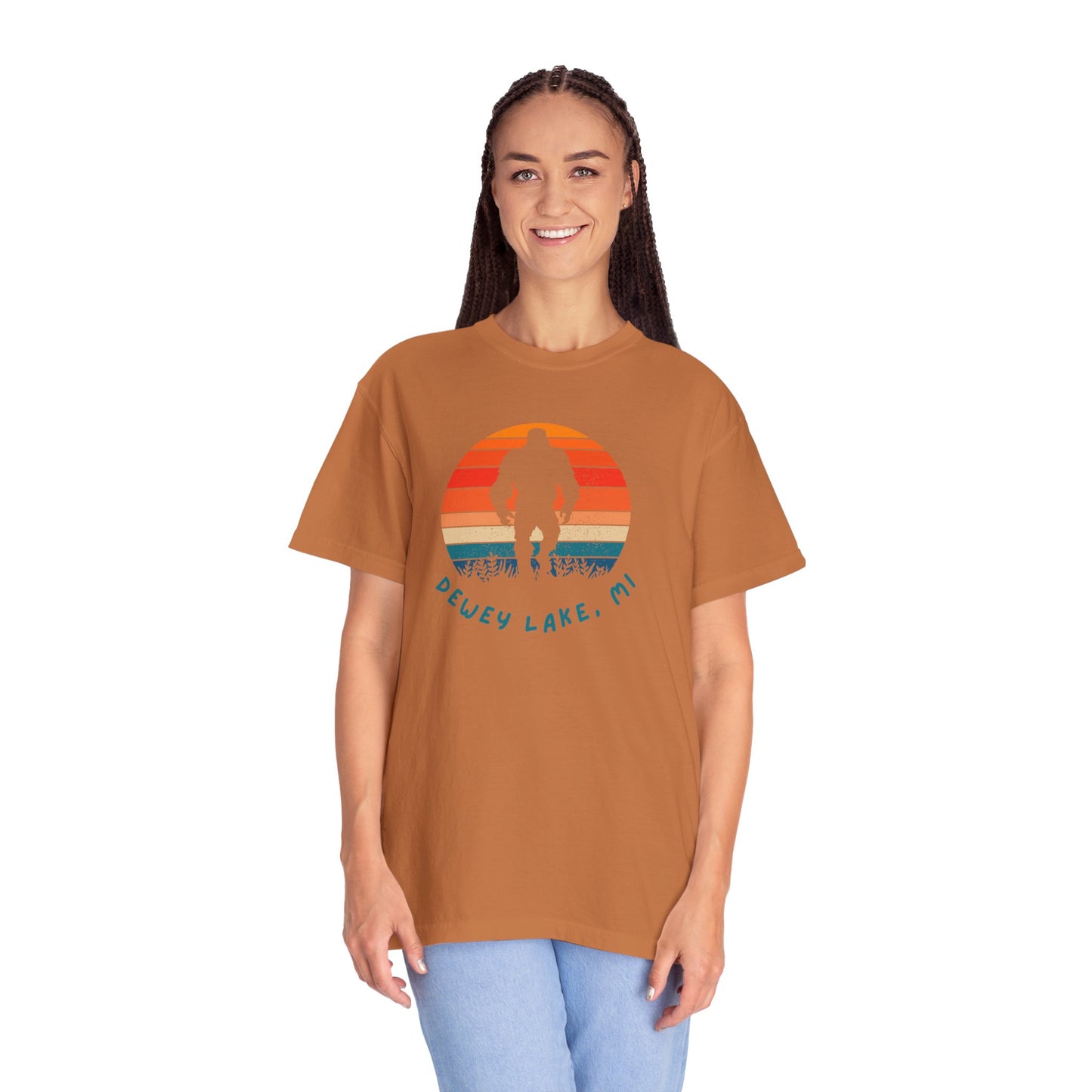 Dewey Lake Monster Unisex Garment-Dyed T-shirt