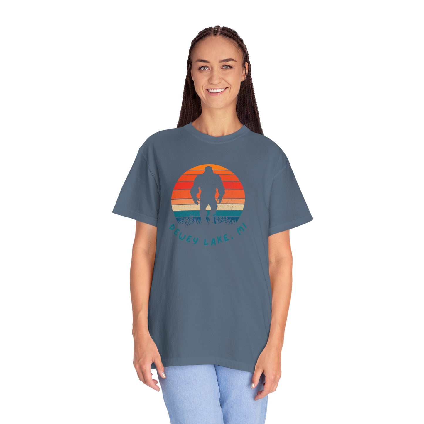 Dewey Lake Monster Unisex Garment-Dyed T-shirt