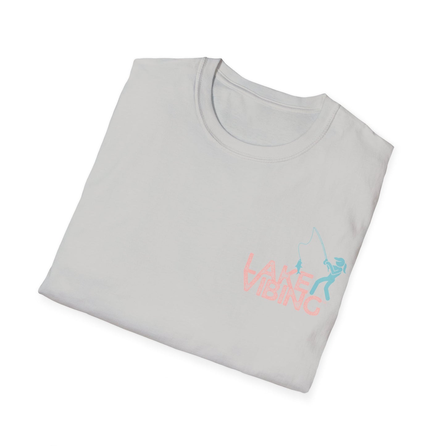 Lake Vibing Fishergirl Unisex Softstyle T-Shirt
