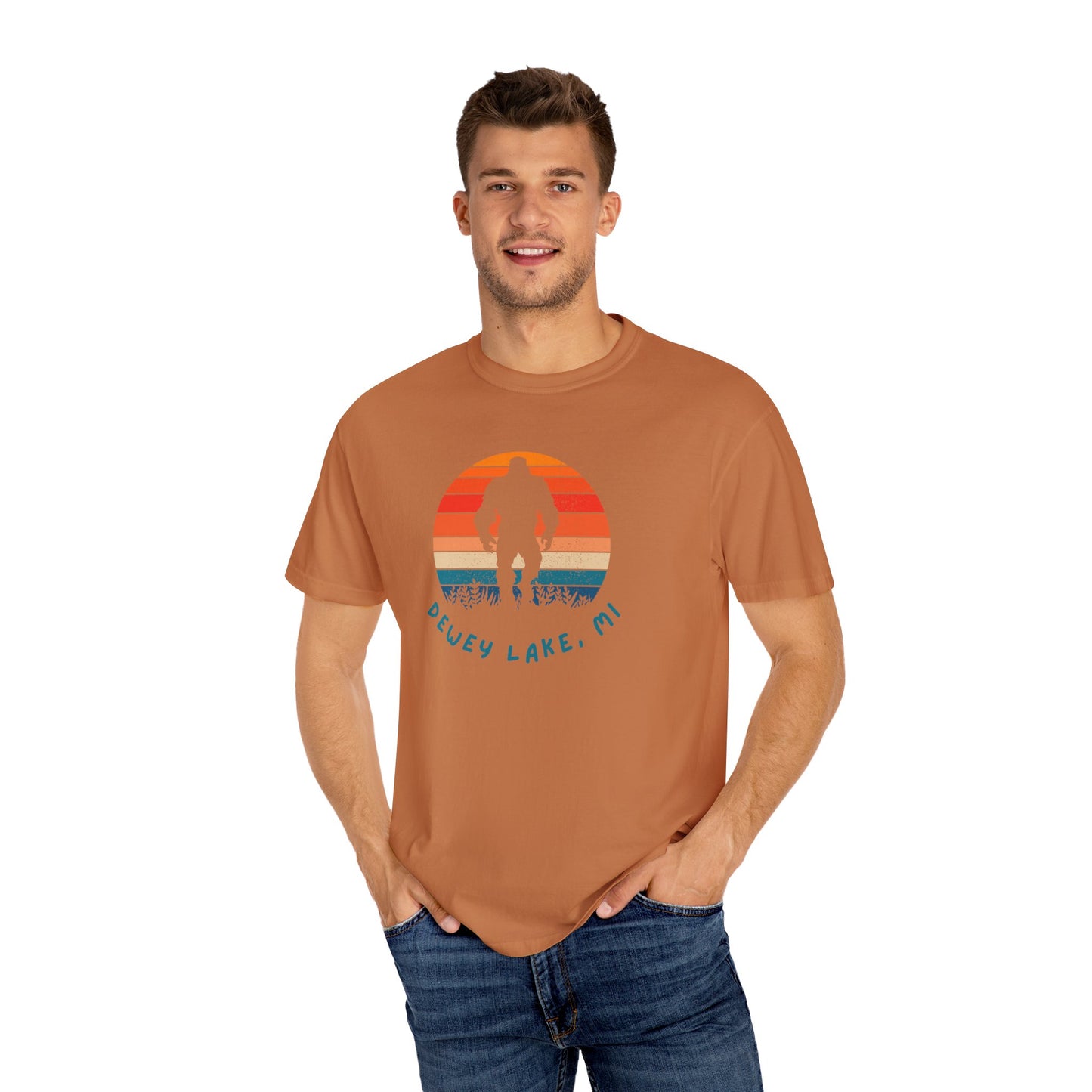 Dewey Lake Monster Unisex Garment-Dyed T-shirt