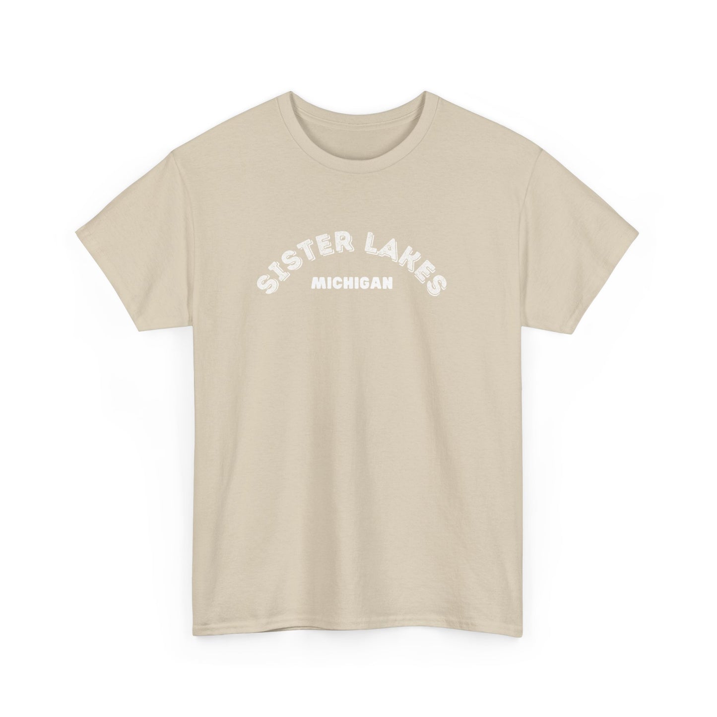 Sister Lakes, MI Unisex Heavy Cotton Tee