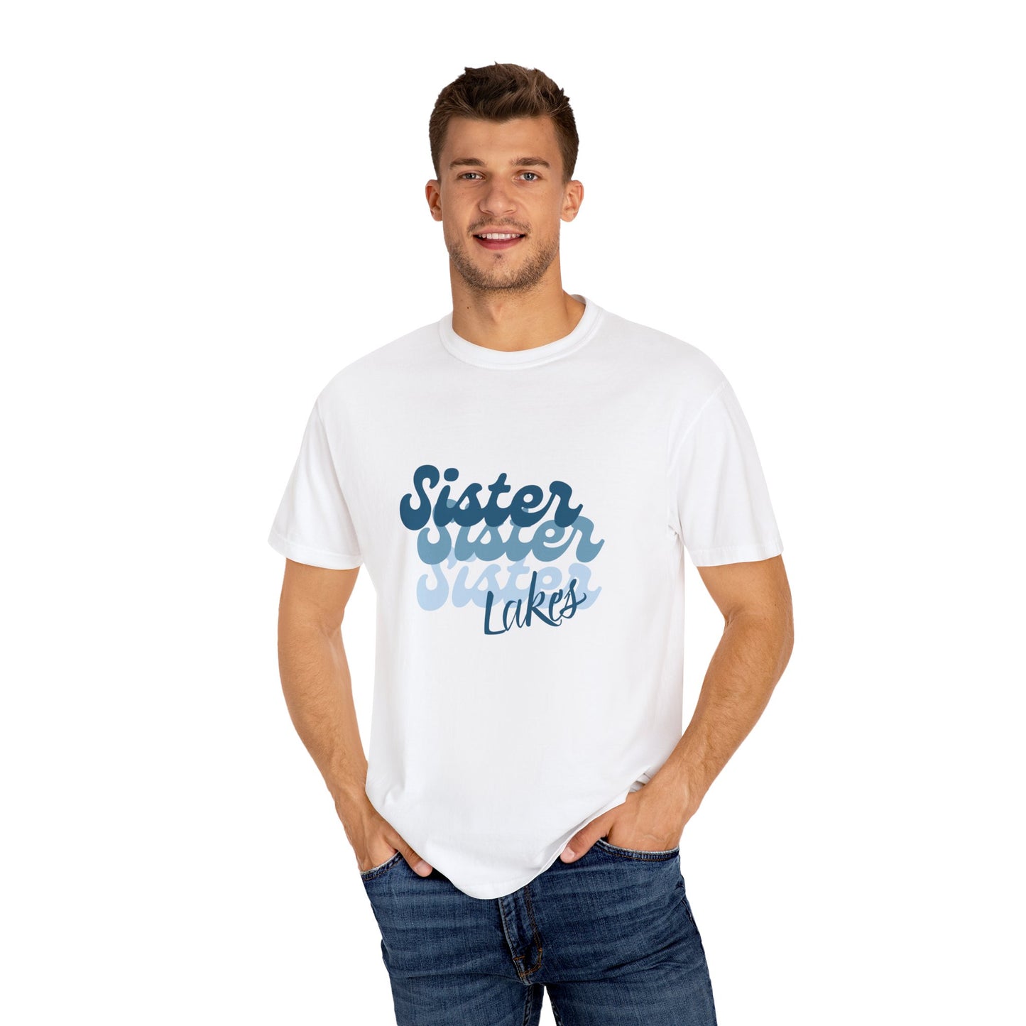 Sister Lakes Groovy Unisex Garment-Dyed T-shirt