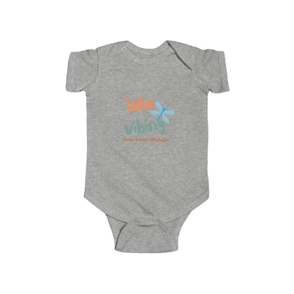 Lake Vibing in Sister Lakes Dragonfly Infant Fine Jersey Bodysuit