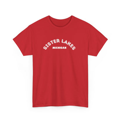 Sister Lakes, MI Unisex Heavy Cotton Tee