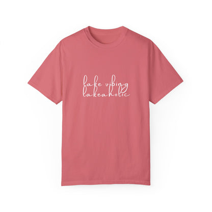 Lake Vibing Lakeaholic Unisex Garment-Dyed T-shirt