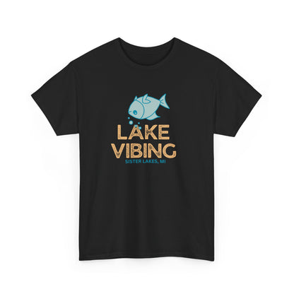 Lake Vibing Upside Down Fish Cotton Tee