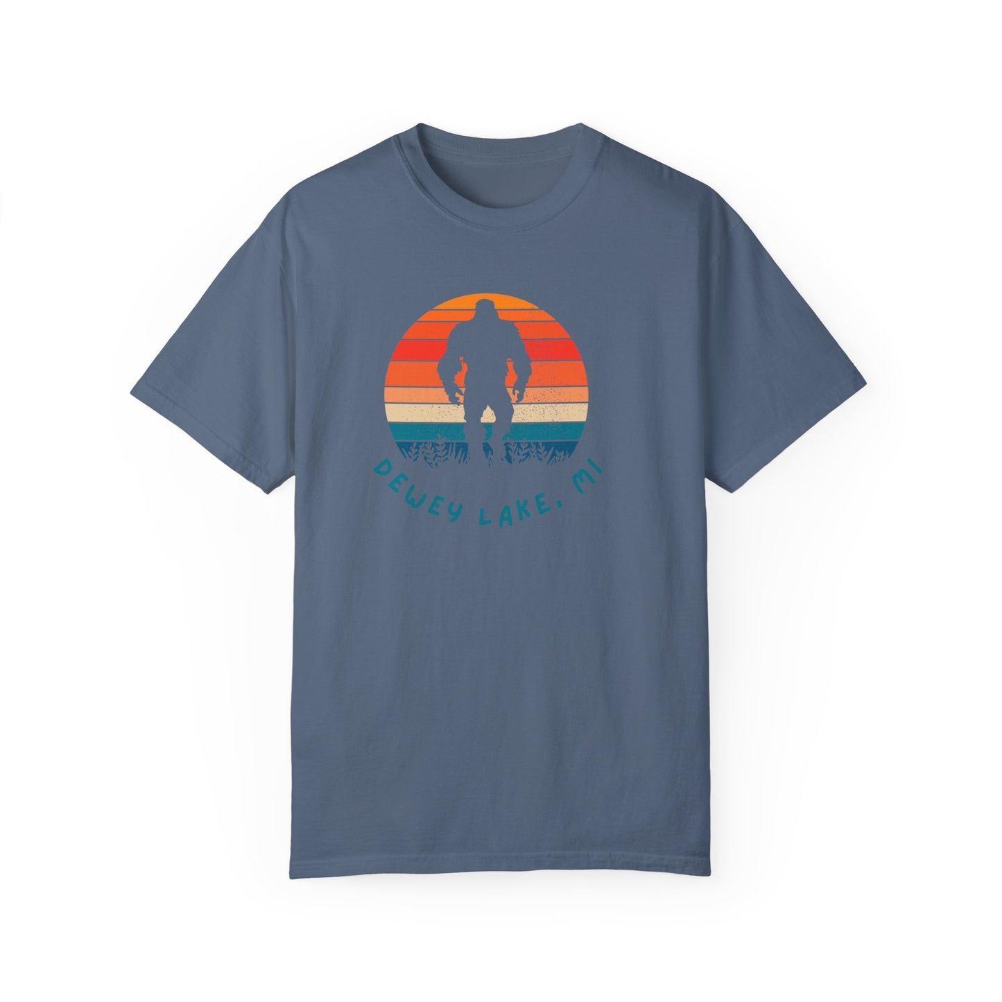 Dewey Lake Monster Unisex Garment-Dyed T-shirt