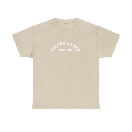 Sister Lakes, MI Unisex Heavy Cotton Tee