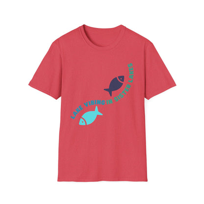 Lake Vibing in Sister Lakes Unisex Softstyle T-Shirt