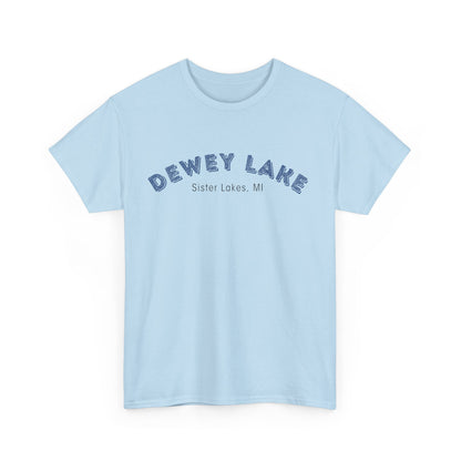 Dewey Lake in Sister Lakes, MI Unisex Heavy Cotton Tee