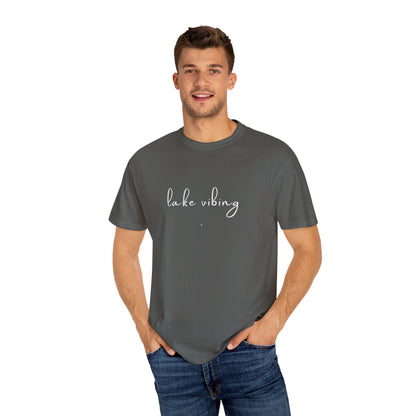 Lake Vibing (period) Unisex Garment-Dyed T-shirt