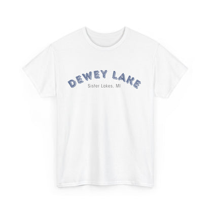 Dewey Lake in Sister Lakes, MI Unisex Heavy Cotton Tee