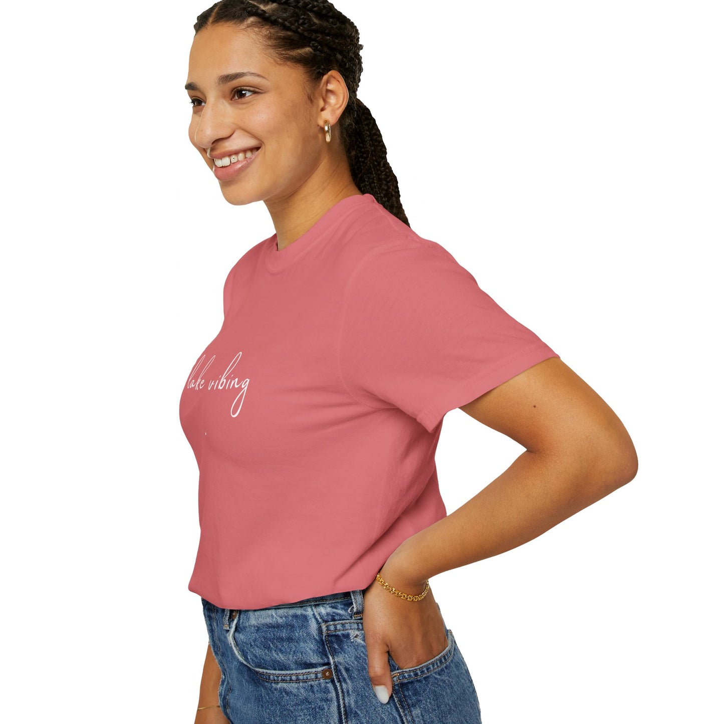 Lake Vibing (period) Unisex Garment-Dyed T-shirt