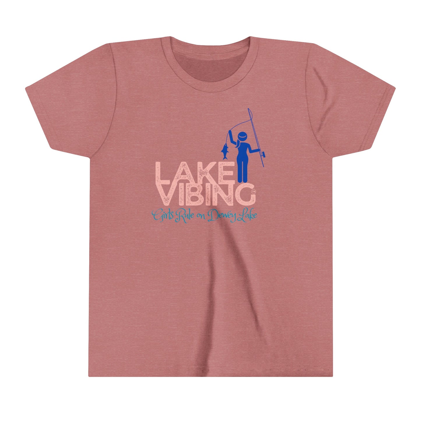 Girls Rule on Dewey Lake Lake Vibing Youth Short Sleeve Tee