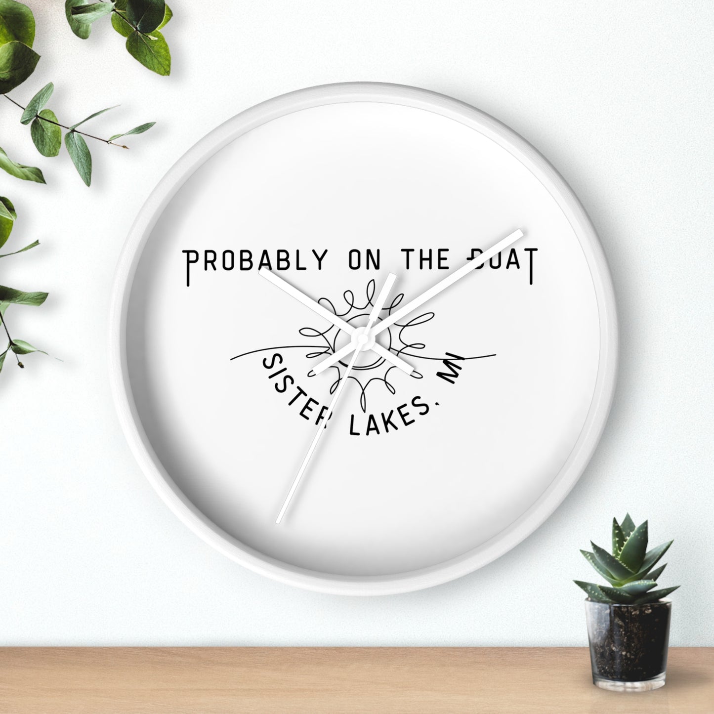 Probably on the Boat Wall Clock