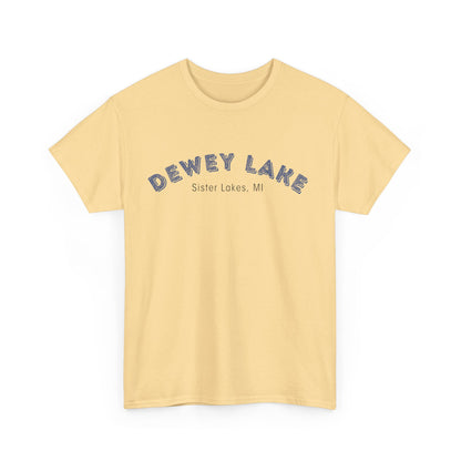 Dewey Lake in Sister Lakes, MI Unisex Heavy Cotton Tee