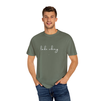 Lake Vibing (period) Unisex Garment-Dyed T-shirt
