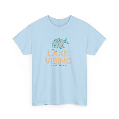 Lake Vibing Upside Down Fish Cotton Tee