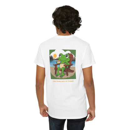 Lake Vibing w my s’mores Unisex Heavy Cotton Tee
