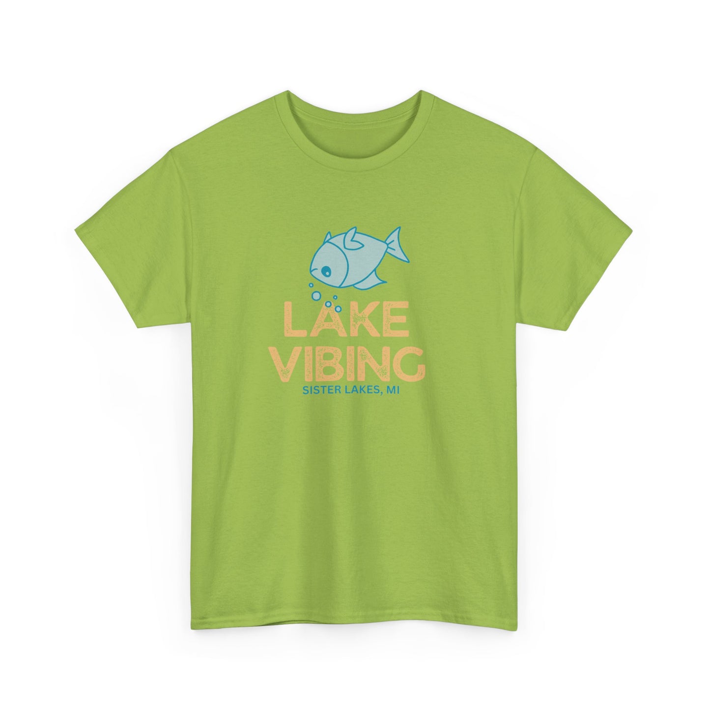 Lake Vibing Upside Down Fish Cotton Tee