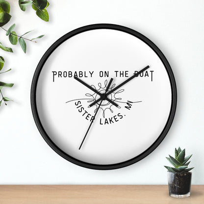 Probably on the Boat Wall Clock